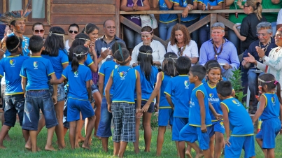 Reinauguração da Escola Três Unidos