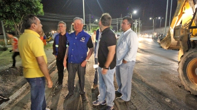 Obras de Asfalto na Bola do Coroado