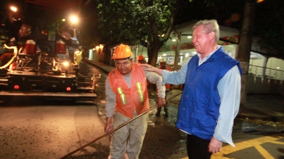 Obras de Asfalto no Centro da Cidade