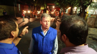 Obras de Asfalto no Centro da Cidade