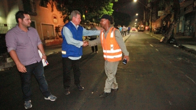 Obras de Asfalto no Centro da Cidade