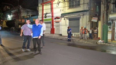 Obras de Asfalto no Centro da Cidade