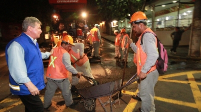 Obras de Asfalto no Centro da Cidade