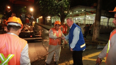 Obras de Asfalto no Centro da Cidade
