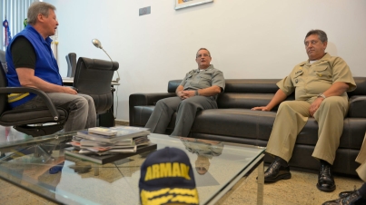 Prefeito Recebe a Marinha Brasileira, Peru e Colômbia